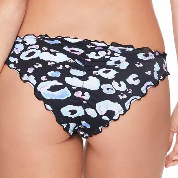 Salt+Cove LEOPARD Animal Ruffle Bikini Swim Bottom - Picture 2 of 7